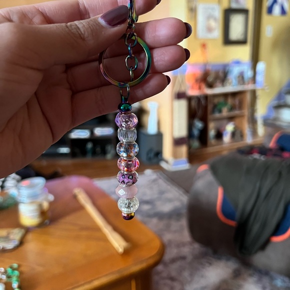 Colorful Beaded Keychains Set - Picture 7 of 10